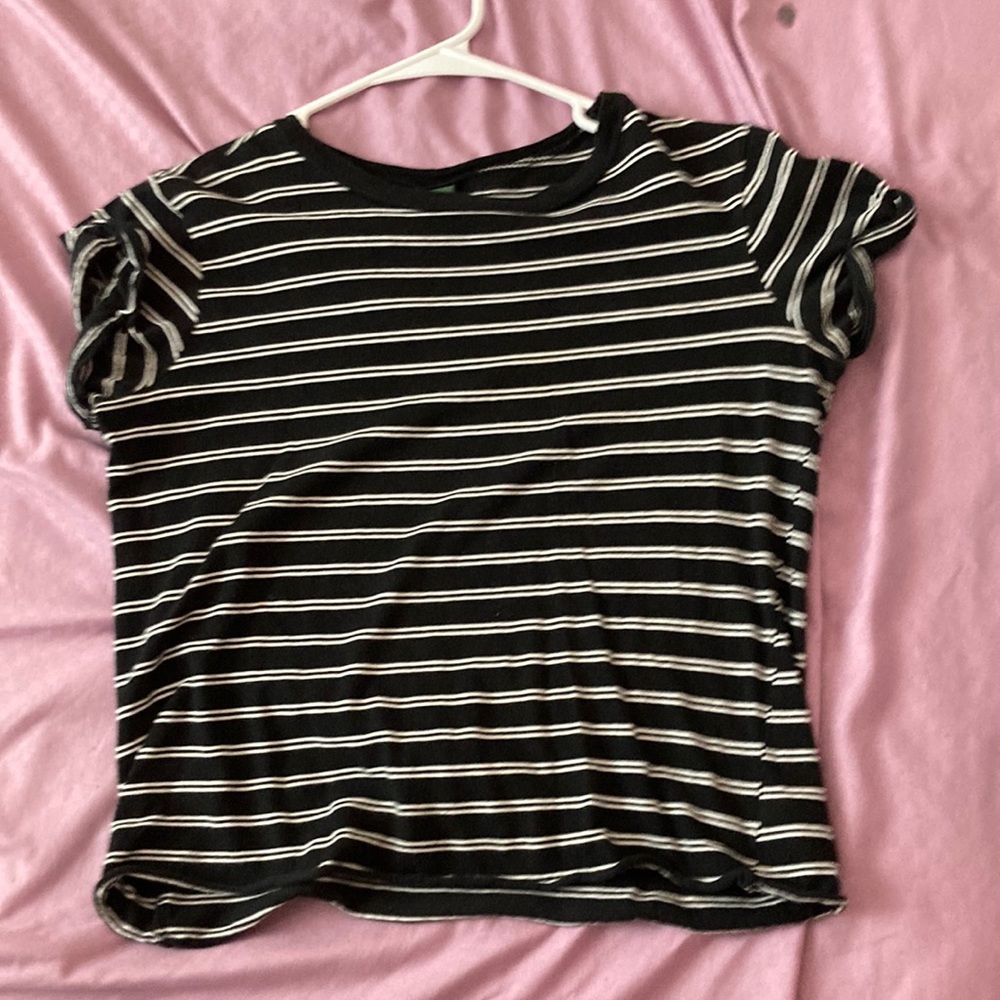 Black and white striped shirt